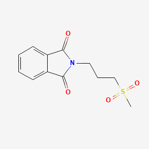 molecular formula C12H13NO4S B2553249 2-(3-(Methylsulfonyl)propyl)isoindoline-1,3-dione CAS No. 98184-58-8