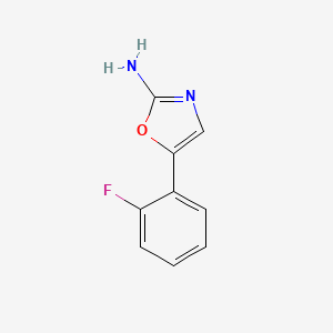 molecular formula C9H7FN2O B2553256 5-(2-Fluorophenyl)oxazol-2-amine CAS No. 1260889-62-0