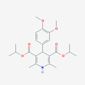 Dipropan-2-yl 4-(3,4-dimethoxyphenyl)-2,6-dimethyl-1,4-dihydropyridine-3,5-dicarboxylate