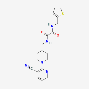 molecular formula C19H21N5O2S B2553265 N1-((1-(3-cyanopyridin-2-yl)piperidin-4-yl)methyl)-N2-(thiophen-2-ylmethyl)oxalamide CAS No. 1797171-63-1