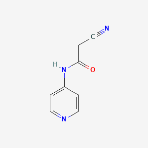molecular formula C8H7N3O B2553268 2-cyano-N-(pyridin-4-yl)acetamide CAS No. 400088-55-3