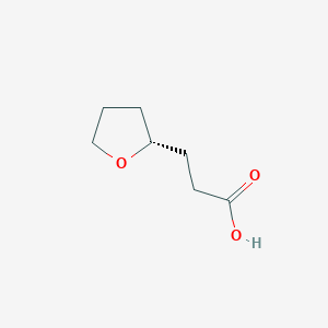 molecular formula C7H12O3 B2553272 3-[(2R)-oxolan-2-yl]propanoic acid CAS No. 71862-09-4