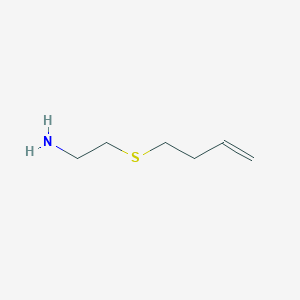 molecular formula C6H13NS B2553289 2-(But-3-en-1-ylsulfanyl)ethan-1-amine CAS No. 807322-10-7
