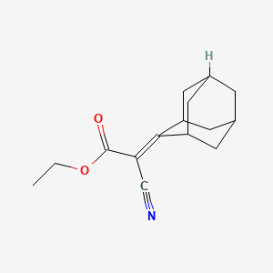 molecular formula C15H19NO2 B2553296 Ethyl 2-(adamantan-2-ylidene)-2-cyanoacetate CAS No. 25694-16-0