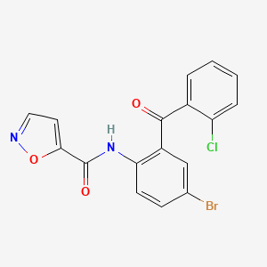 molecular formula C17H10BrClN2O3 B2553311 N-(4-溴-2-(2-氯苯甲酰)苯基)异恶唑-5-甲酰胺 CAS No. 941957-36-4