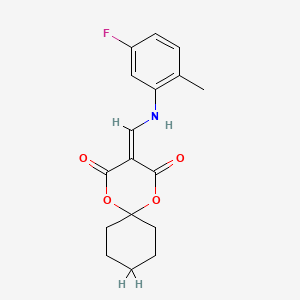 3-(((5-Fluoro-2-methylphenyl)amino)methylene)-1,5-dioxaspiro[5.5]undecane-2,4-dione