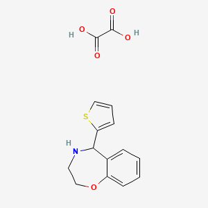 5-(Thiophen-2-yl)-2,3,4,5-tetrahydro-1,4-benzoxazepine; oxalic acid