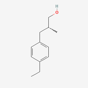 molecular formula C12H18O B2553329 (2R)-3-(4-Ethylphenyl)-2-methylpropan-1-ol CAS No. 2248199-00-8