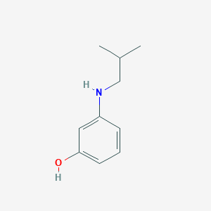 molecular formula C10H15NO B2553330 3-[(2-甲基丙基)氨基]苯酚 CAS No. 115344-19-9
