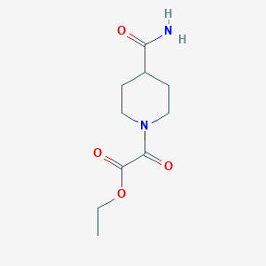 molecular formula C10H16N2O4 B255335 Ethyl 2-(4-carbamoylpiperidin-1-yl)-2-oxoacetate 