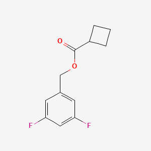 molecular formula C12H12F2O2 B2553369 (3,5-Difluorophenyl)methyl cyclobutanecarboxylate CAS No. 259099-74-6