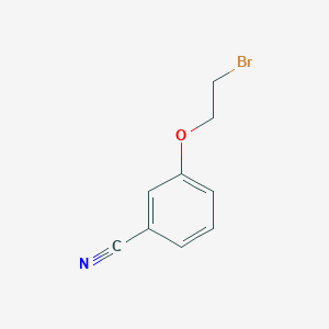 molecular formula C9H8BrNO B2553376 3-(2-溴乙氧基)苯甲腈 CAS No. 210963-61-4