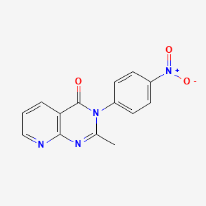 2-methyl-3-(4-nitrophenyl)pyrido[2,3-d]pyrimidin-4(3H)-one