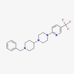 molecular formula C22H27F3N4 B2553394 1-(1-Benzylpiperidin-4-yl)-4-(5-(trifluoromethyl)pyridin-2-yl)piperazine CAS No. 2034611-53-3