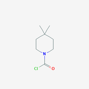 molecular formula C8H14ClNO B2553406 4,4-Dimethylpiperidine-1-carbonyl chloride CAS No. 1516586-68-7