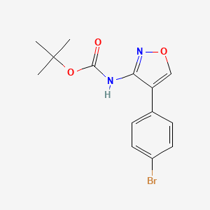 Tert-butyl N-[4-(4-bromophenyl)-1,2-oxazol-3-yl]carbamate