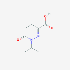 molecular formula C8H12N2O3 B2553415 6-Oxo-1-(propan-2-yl)-1,4,5,6-tetrahydropyridazine-3-carboxylic acid CAS No. 1251156-75-8