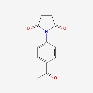 molecular formula C12H11NO3 B2553435 1-(4-Acetylphenyl)pyrrolidine-2,5-dione CAS No. 36254-39-4