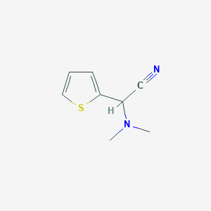molecular formula C8H10N2S B2553437 2-(Dimethylamino)-2-(thiophen-2-yl)acetonitrile CAS No. 15190-02-0