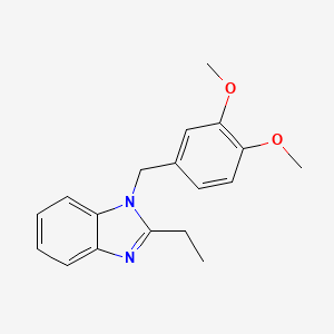 molecular formula C18H20N2O2 B2553445 1-(3,4-二甲氧基-苄基)-2-乙基-1H-苯并咪唑 CAS No. 489415-41-0