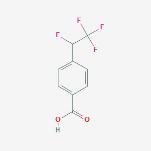 molecular formula C9H6F4O2 B2553452 4-(1,2,2,2-Tetrafluoroethyl)benzoic acid CAS No. 1086836-87-4