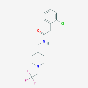 2-(2-chlorophenyl)-N-{[1-(2,2,2-trifluoroethyl)piperidin-4-yl]methyl}acetamide