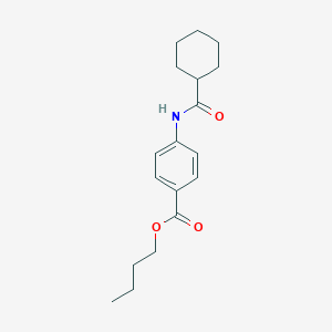 molecular formula C18H25NO3 B255349 Butyl 4-(cyclohexanecarbonylamino)benzoate 