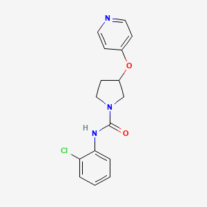 N-(2-chlorophenyl)-3-(pyridin-4-yloxy)pyrrolidine-1-carboxamide