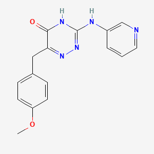 6-(4-methoxybenzyl)-3-(pyridin-3-ylamino)-1,2,4-triazin-5(4H)-one
