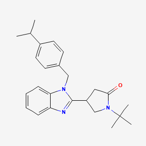 1-(tert-butyl)-4-(1-(4-isopropylbenzyl)-1H-benzo[d]imidazol-2-yl)pyrrolidin-2-one