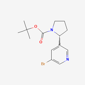 molecular formula C14H19BrN2O2 B2553505 (R)-tert-butyl 2-(5-bromopyridin-3-yl)pyrrolidine-1-carboxylate CAS No. 2070009-68-4