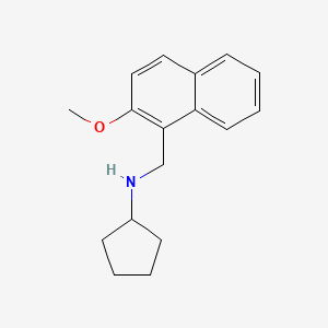 molecular formula C17H21NO B2553506 N-[(2-methoxynaphthalen-1-yl)methyl]cyclopentanamine CAS No. 893576-42-6