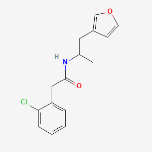 molecular formula C15H16ClNO2 B2553516 2-(2-氯苯基)-N-(1-(呋喃-3-基)丙烷-2-基)乙酰胺 CAS No. 1795083-34-9