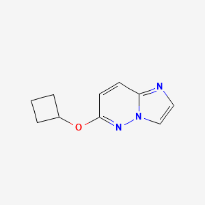 molecular formula C10H11N3O B2553522 6-Cyclobutoxyimidazo[1,2-b]pyridazine CAS No. 2189434-34-0