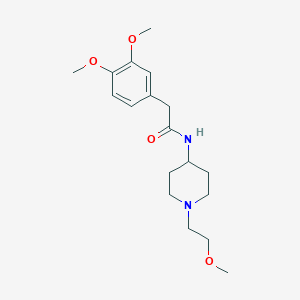 2-(3,4-dimethoxyphenyl)-N-(1-(2-methoxyethyl)piperidin-4-yl)acetamide
