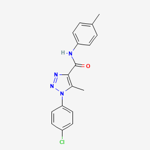 1-(4-chlorophenyl)-5-methyl-N-(4-methylphenyl)-1H-1,2,3-triazole-4-carboxamide