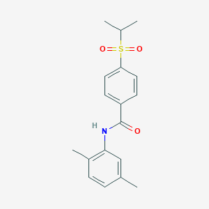 molecular formula C18H21NO3S B2553573 N-(2,5-二甲基苯基)-4-(异丙基磺酰基)苯甲酰胺 CAS No. 919756-06-2