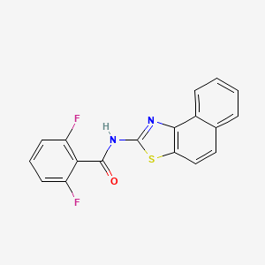 molecular formula C18H10F2N2OS B2553575 N-benzo[e][1,3]benzothiazol-2-yl-2,6-difluorobenzamide CAS No. 476277-44-8