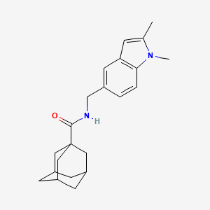 N-[(1,2-dimethylindol-5-yl)methyl]adamantane-1-carboxamide