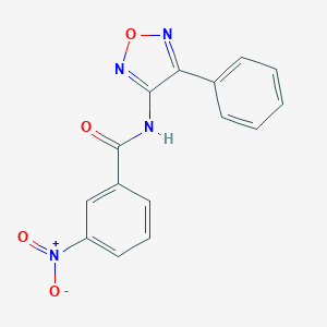 molecular formula C15H10N4O4 B255358 3-nitro-N-(4-phenyl-1,2,5-oxadiazol-3-yl)benzamide 
