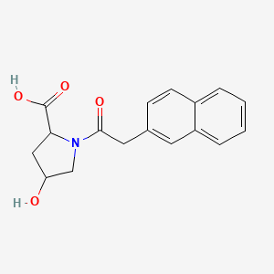 4-Hydroxy-1-[2-(naphthalen-2-yl)acetyl]pyrrolidine-2-carboxylic acid