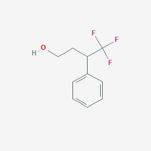 molecular formula C10H11F3O B2553588 4,4,4-Trifluoro-3-phenylbutan-1-ol CAS No. 65948-16-5