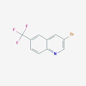 molecular formula C10H5BrF3N B2553597 3-溴-6-(三氟甲基)喹啉 CAS No. 1447953-13-0