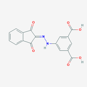 molecular formula C17H10N2O6 B255361 5-(2-(1,3-dioxo-1H-inden-2(3H)-ylidene)hydrazinyl)isophthalic acid 