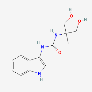 molecular formula C13H17N3O3 B2553610 1-(1,3-二羟基-2-甲基丙烷-2-基)-3-(1H-吲哚-3-基)脲 CAS No. 922848-93-9