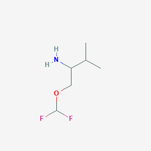 molecular formula C6H13F2NO B2553623 1-(Difluoromethoxy)-3-methylbutan-2-amine CAS No. 1782432-94-3