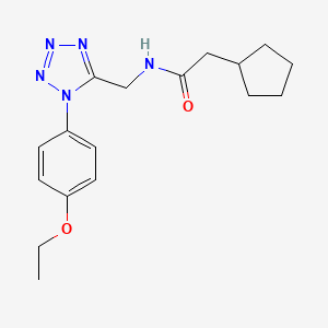 molecular formula C17H23N5O2 B2553626 2-环戊基-N-((1-(4-乙氧基苯基)-1H-四唑-5-基)甲基)乙酰胺 CAS No. 1005303-13-8