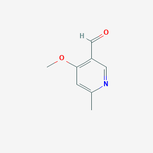 molecular formula C8H9NO2 B2553627 4-甲氧基-6-甲基吡啶-3-甲醛 CAS No. 1256823-25-2