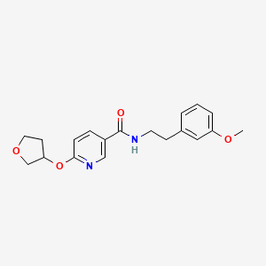 molecular formula C19H22N2O4 B2553650 N-(3-methoxyphenethyl)-6-((tetrahydrofuran-3-yl)oxy)nicotinamide CAS No. 2034270-96-5