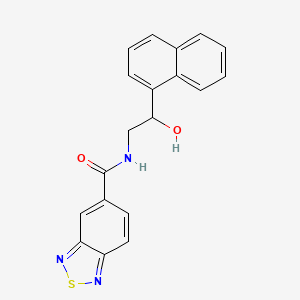 molecular formula C19H15N3O2S B2553652 N-(2-羟基-2-(萘-1-基)乙基)苯并[c][1,2,5]噻二唑-5-甲酰胺 CAS No. 1351645-62-9